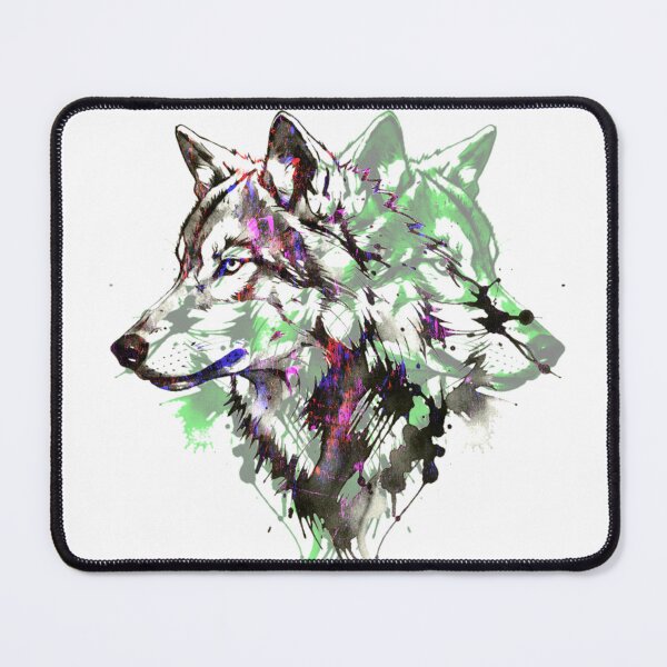 Item preview, wolf designed and sold by BubbleArt001.