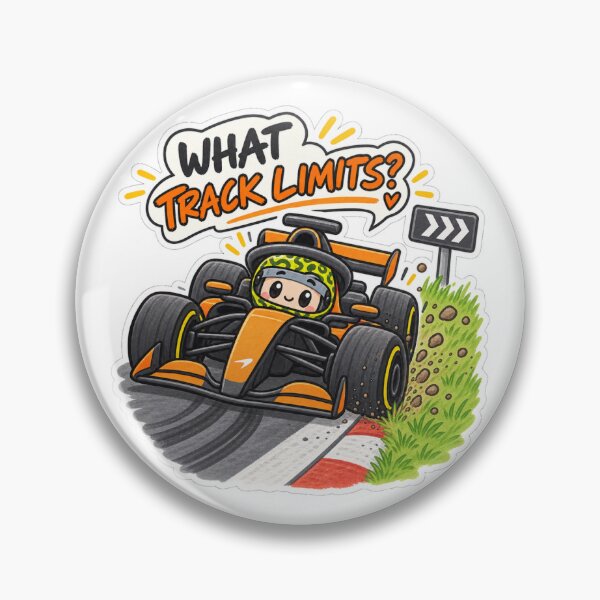 Item preview, What Track Limits? Cute F1 Racing Sticker designed and sold by Beautifully Planned.