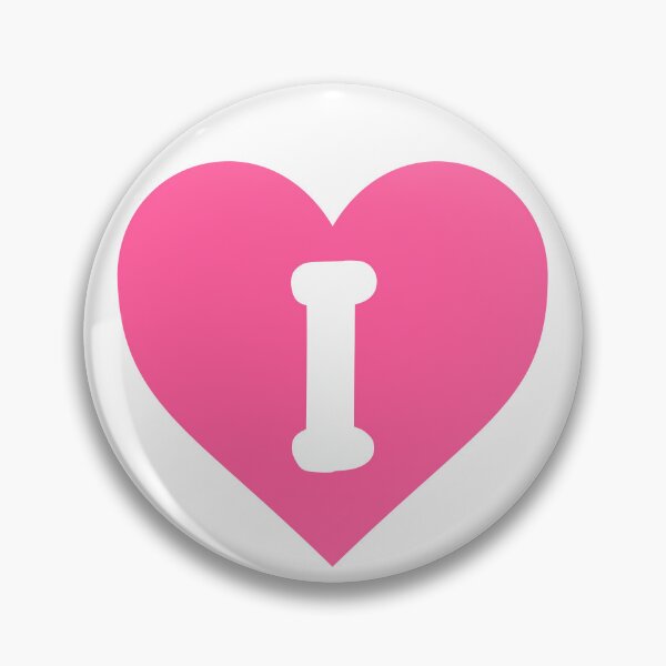 Item preview, Alphabet Letter I Pink Heart designed and sold by Jeallan Designs.