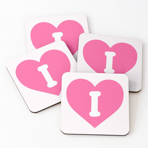 Item preview, Alphabet Letter I Pink Heart designed and sold by Jeallan Designs.