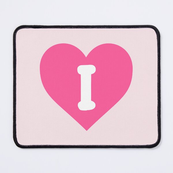 Item preview, Alphabet Letter I Pink Heart designed and sold by Jeallan Designs.