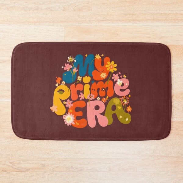 Item preview, My Prime Era – Colorful Retro Floral Typography designed and sold by KAM-KAM-STORE.