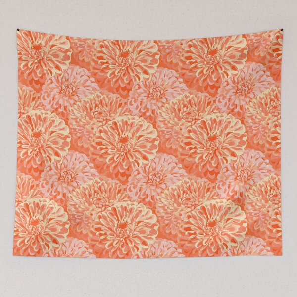 Item preview, Delicate Zinnia Texture  - Birthday Flower Pattern - Moms Day Gifts designed and sold by RoyalStarsPatts.