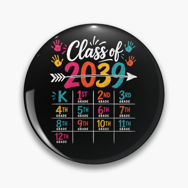 Item preview, Class of 2039 Grow with Me Handprints Kindergarten School designed and sold by BornBorn.