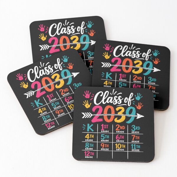 Item preview, Class of 2039 Grow with Me Handprints Kindergarten School designed and sold by BornBorn.