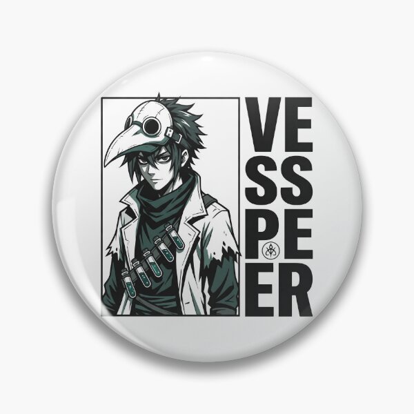 Item preview, Plague Doctor Anime Scientist – Dark Gothic Science Character designed and sold by StickerNestYou.