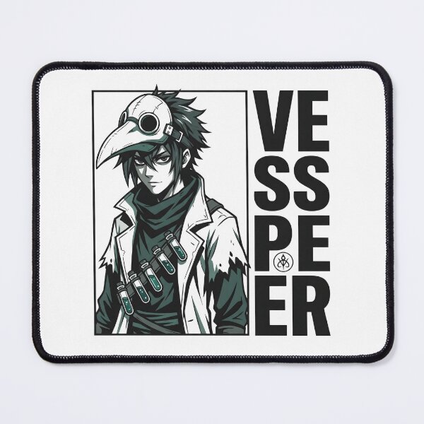 Item preview, Plague Doctor Anime Scientist – Dark Gothic Science Character designed and sold by StickerNestYou.