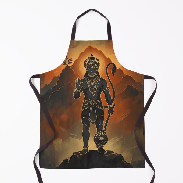 Item preview, Lord Hanuman Gold Line Spiritual Art designed and sold by hutofdesigns.
