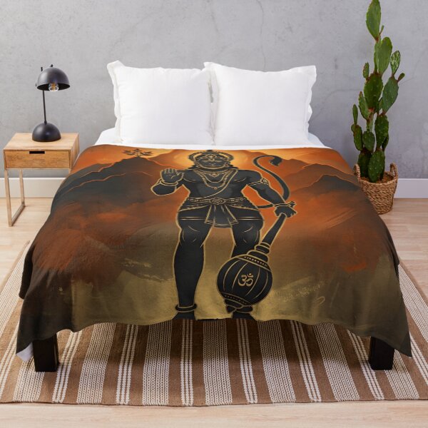 Item preview, Lord Hanuman Gold Line Spiritual Art designed and sold by hutofdesigns.