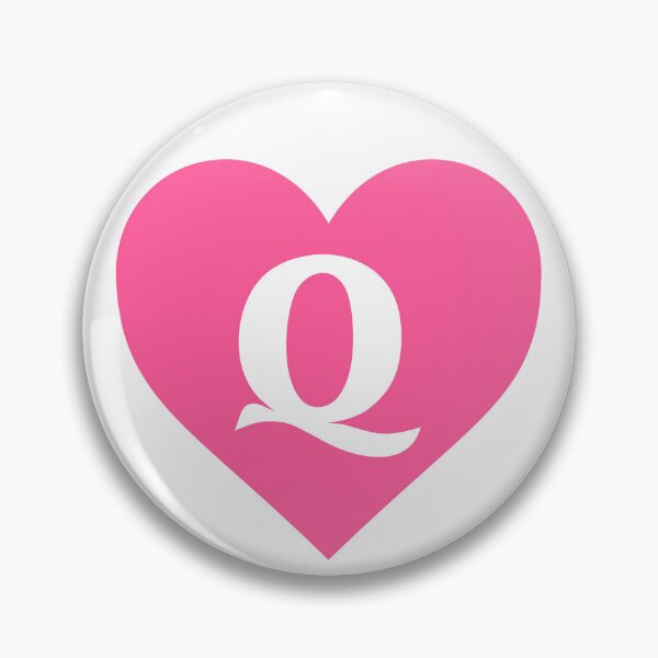 Item preview, Alphabet Letter Q Pink Heart designed and sold by Jeallan Designs.