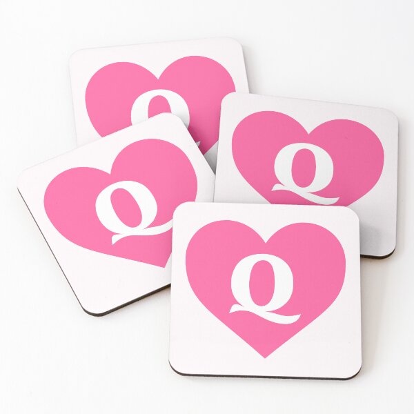 Item preview, Alphabet Letter Q Pink Heart designed and sold by Jeallan Designs.