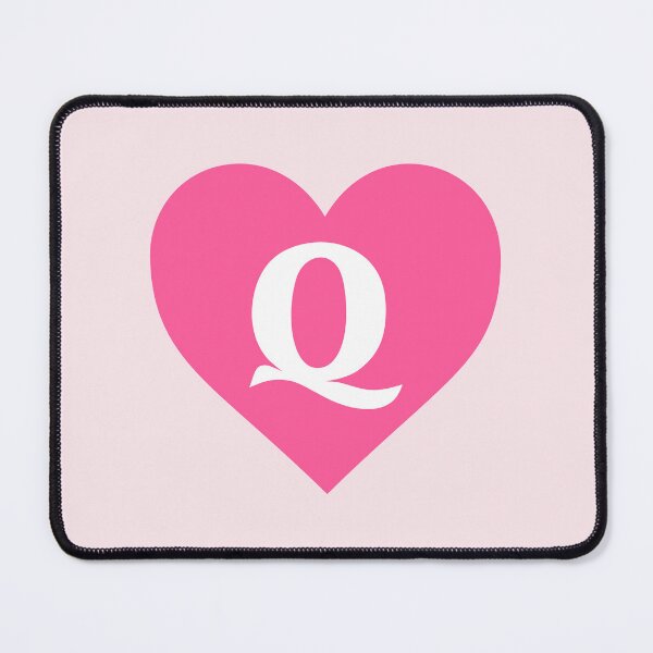 Item preview, Alphabet Letter Q Pink Heart designed and sold by Jeallan Designs.