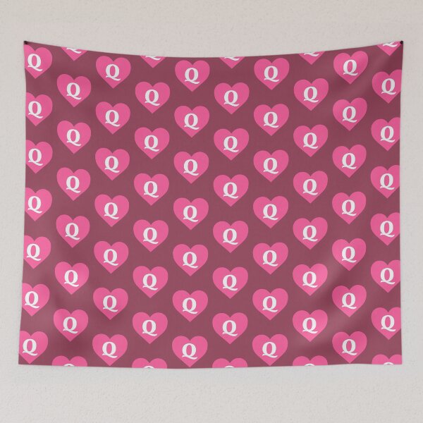 Item preview, Alphabet Letter Q Pink Heart designed and sold by Jeallan Designs.