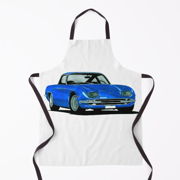 Item preview, Exclusive drawing italian Gran Turismo retro classic blue Lambo 350 GT Coupe with V12 engine designed and sold by Cars23.