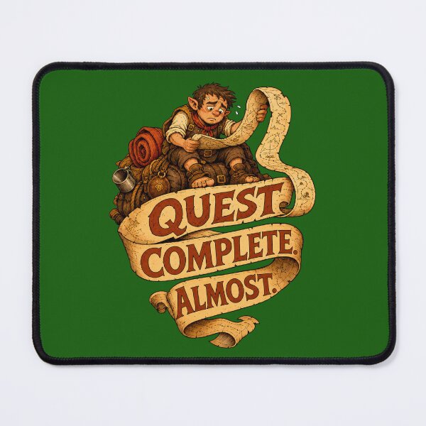 Item preview, Quest Complete Almost Funny Halfling Overburdened TTRPG designed and sold by SVox.