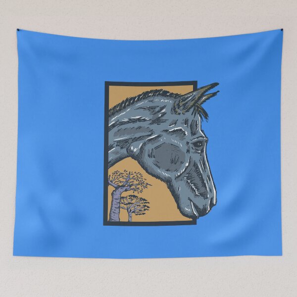 Item preview, Horse Portrait – Nature and Woodland Sketch Art designed and sold by Half Mess.