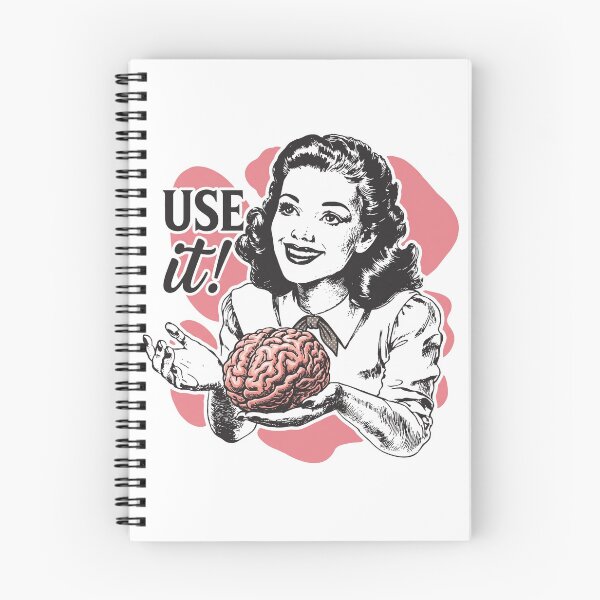 Item preview, Use It! Sarcastic Retro Woman Holding a Brain Vintage Pop Art designed and sold by Shopeon Designs.