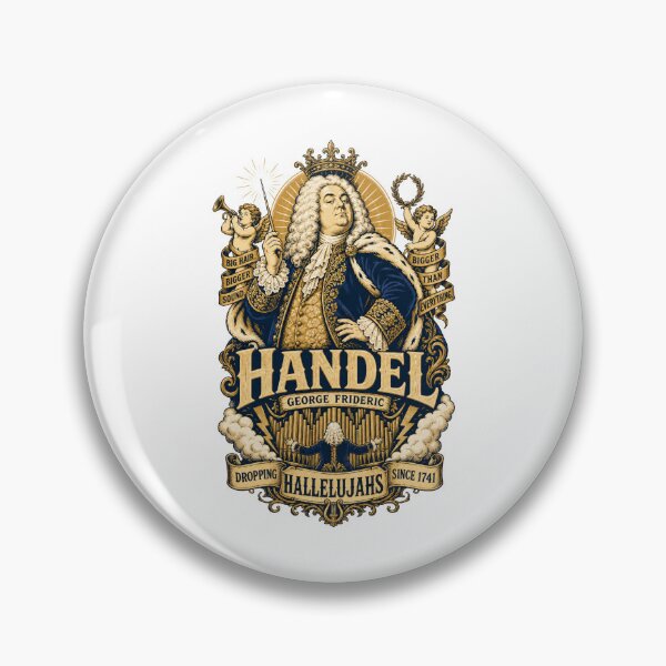 Item preview, Handel Hallelujah Chorus Classical Music Composer designed and sold by AntiqueImages.