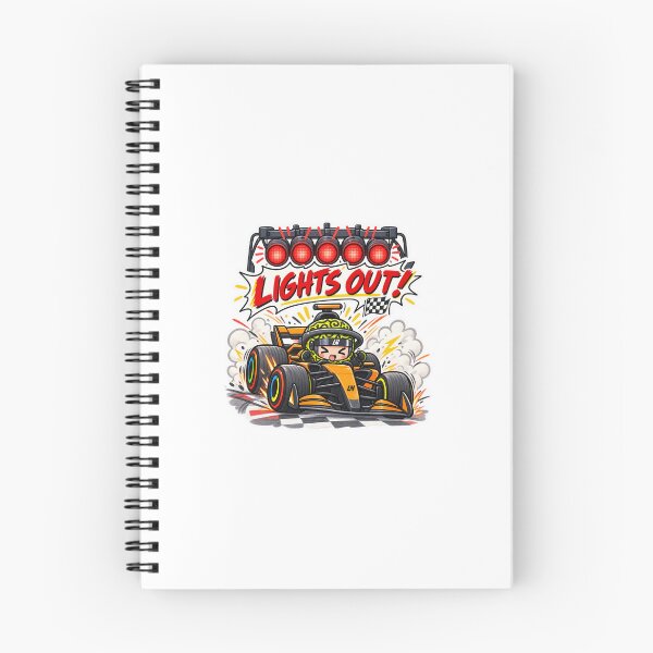 Item preview, Lights Out! Lando Norris Inspired F1 Racing Sticker designed and sold by Beautifully Planned.