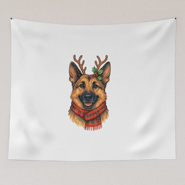 Item preview, German Shepherd Dog Christmas designed and sold by Timeless Bond Designs.