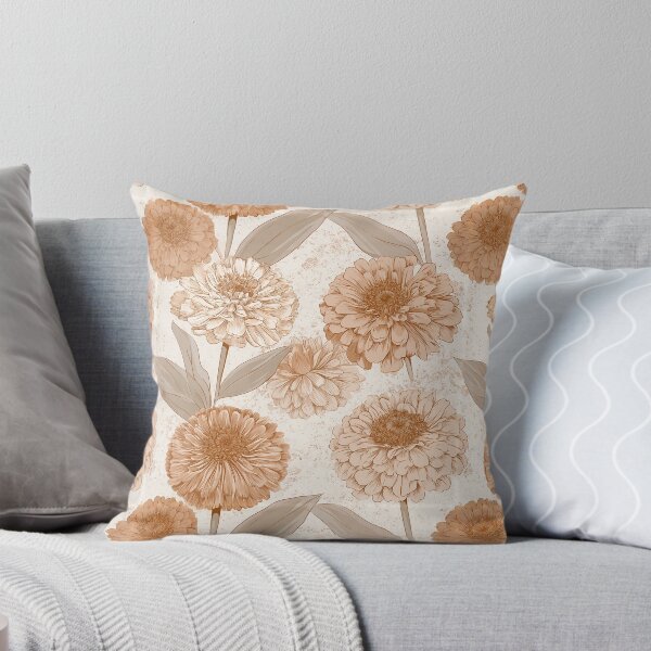 Item preview, Trendy Zinnia Print  - Birthday Flower Pattern - Mothers Day Ideas designed and sold by RoyalStarsPatts.
