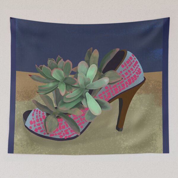 Item preview, Succulent High Heel Botanical Surrealism  designed and sold by altastudio.
