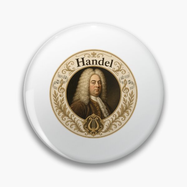 Item preview, Handel Baroque Composer Classical Music Portrait designed and sold by AntiqueImages.