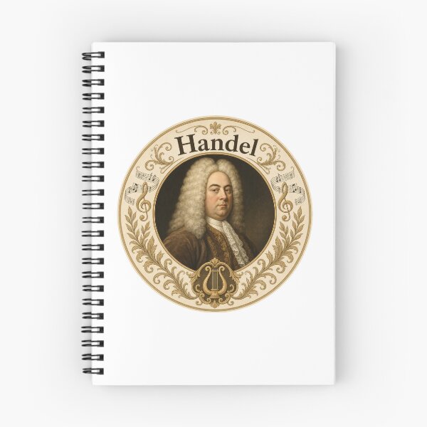 Item preview, Handel Baroque Composer Classical Music Portrait designed and sold by AntiqueImages.