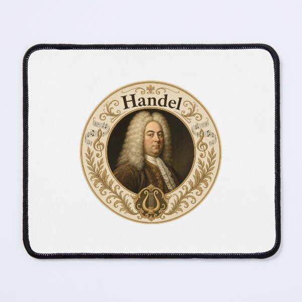 Item preview, Handel Baroque Composer Classical Music Portrait designed and sold by AntiqueImages.