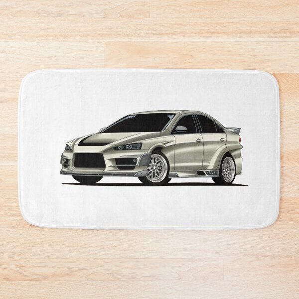 Item preview, Exclusive drawing modifies japanese sport car silver Shark Lancer EVO X Turbo designed and sold by Cars23.
