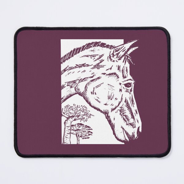 Item preview, Horse Portrait – Nature and Woodland Sketch Art designed and sold by Half Mess.