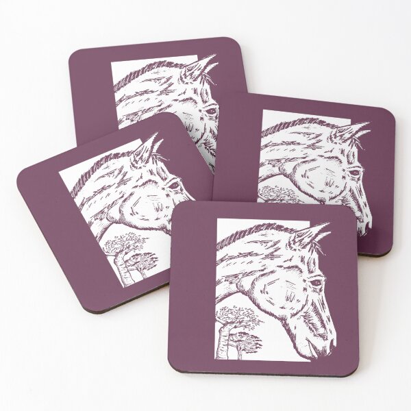 Item preview, Horse Portrait – Nature and Woodland Sketch Art designed and sold by Half Mess.