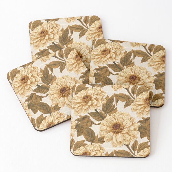 Item preview, Delicate Zinnia Texture  - Birth Flower Pattern - One Year Anniversary Gifts designed and sold by RoyalStarsPatts.