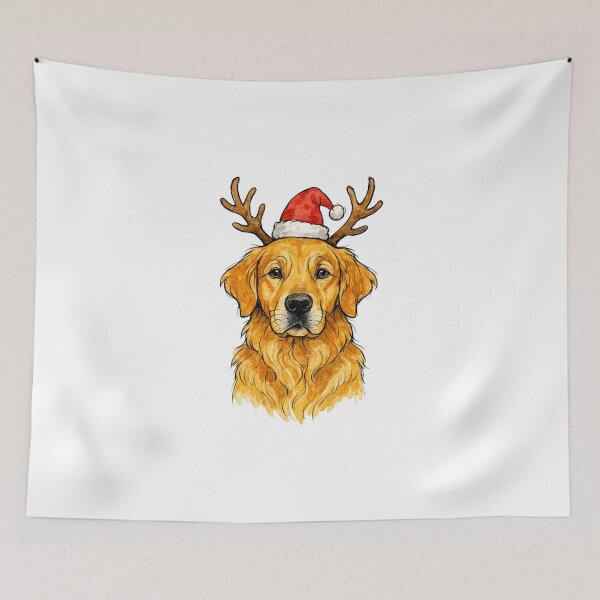 Item preview, Golden Dog Christmas designed and sold by Timeless Bond Designs.