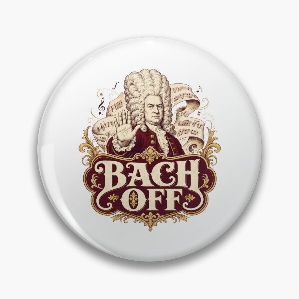 Item preview, Bach Off Funny Classical Music Composer Pun designed and sold by AntiqueImages.