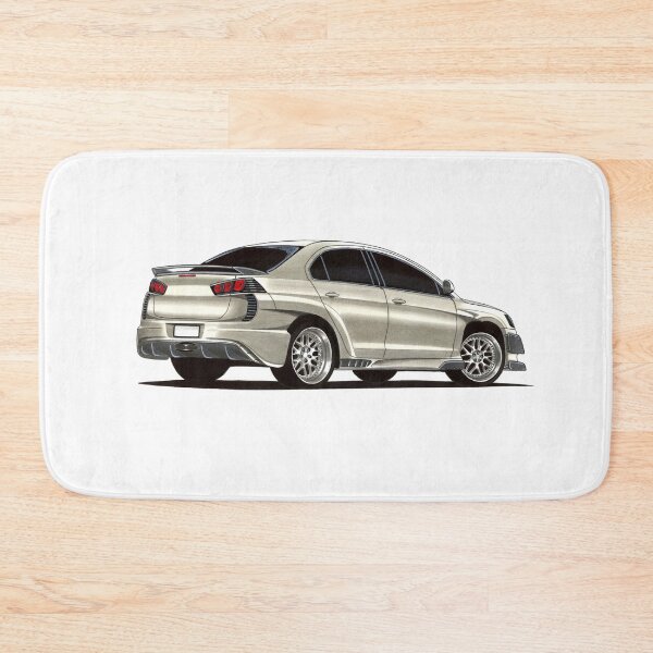 Item preview, Exclusive rear part drawing modifies japanese sport car silver Shark Lancer EVO X Turbo designed and sold by Cars23.