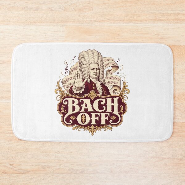 Item preview, Bach Off Funny Classical Music Composer Pun designed and sold by AntiqueImages.