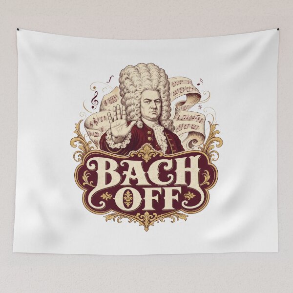 Item preview, Bach Off Funny Classical Music Composer Pun designed and sold by AntiqueImages.