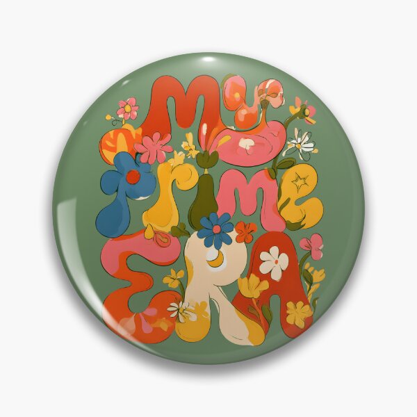 Item preview, My Prime Era – Groovy Retro Floral Typography designed and sold by KAM-KAM-STORE.