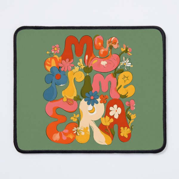 Item preview, My Prime Era – Groovy Retro Floral Typography designed and sold by KAM-KAM-STORE.