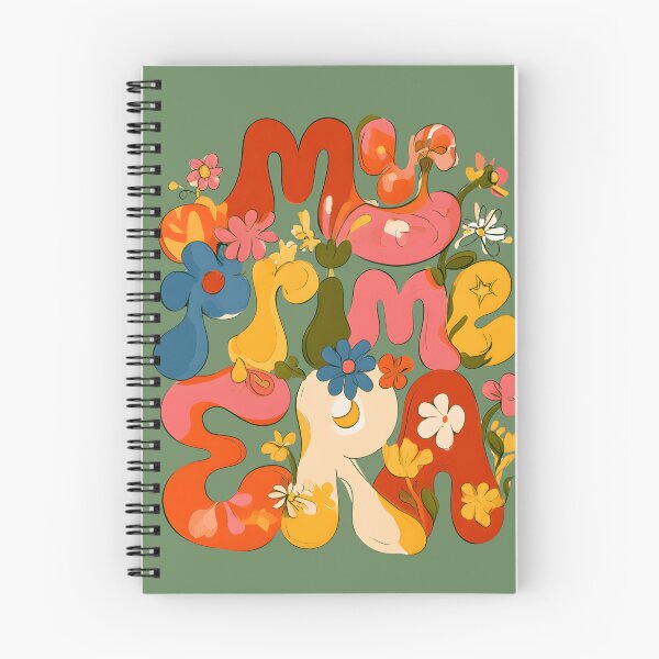 Item preview, My Prime Era – Groovy Retro Floral Typography designed and sold by KAM-KAM-STORE.
