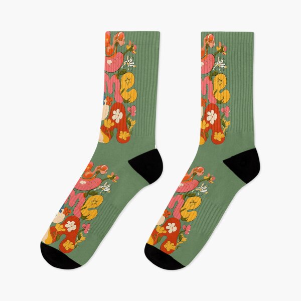 Item preview, My Prime Era – Groovy Retro Floral Typography designed and sold by KAM-KAM-STORE.