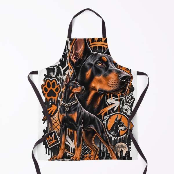 Item preview, Doberman Crown Graffiti Art designed and sold by AbderraimArt.