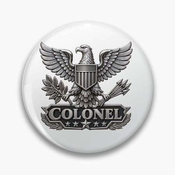 Item preview, U.S. Army Colonel – WWII Military Eagle Insignia designed and sold by Strongermind.