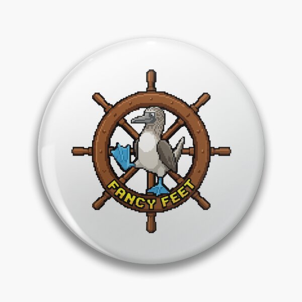 Item preview, Fancy Feet Pixel Art Blue Footed Booby Retro designed and sold by Arc2020.