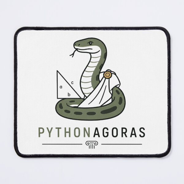 Item preview, Pythonagoras Funny Pythagoras Python Pun designed and sold by NicramR.
