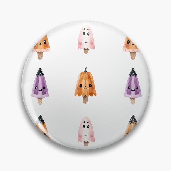 Item preview, Cute Halloween Popsicles Ghost Pumpkin Seamless Pattern Design Collection designed and sold by EL-Lebedenko.