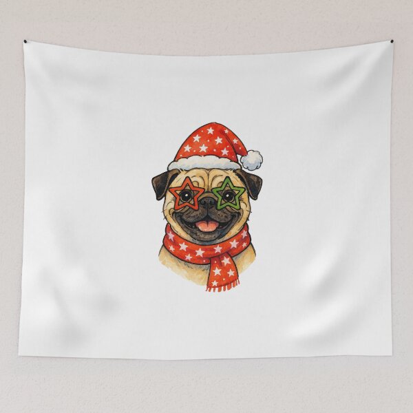 Item preview, Pug Dog Christmas designed and sold by Timeless Bond Designs.