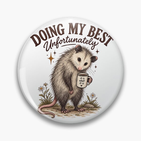Item preview, Doing My Best Unfortunately  Possum designed and sold by taylorvinyls.