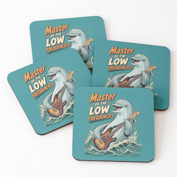 Item preview, Cheerful Dolphin Bass Player  - Bass Player Humor  designed and sold by Art-Arcade6.